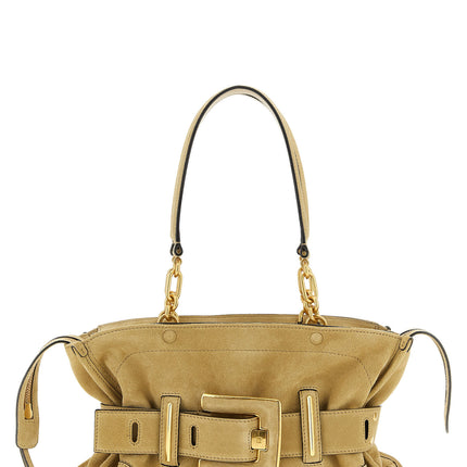 Balmain Beige Calfskin Shoulder Bag