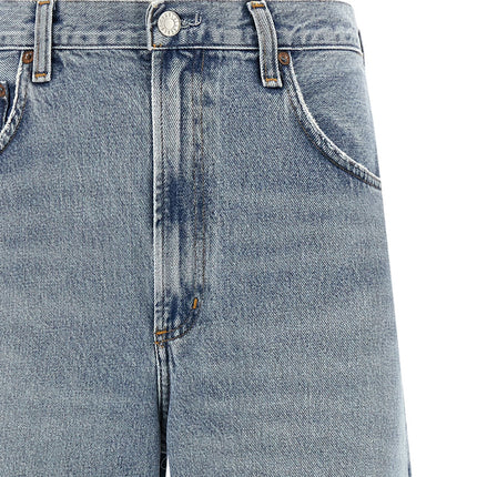 Agolde Blue Cotton Tapered Jeans
