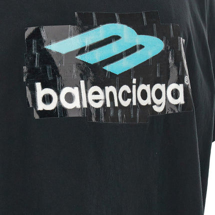 Balenciaga Black Cotton T-Shirt