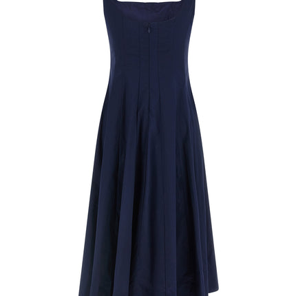 Staud Blue Cotton Midi Dress