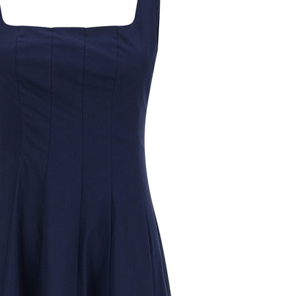 Staud Blue Cotton Midi Dress