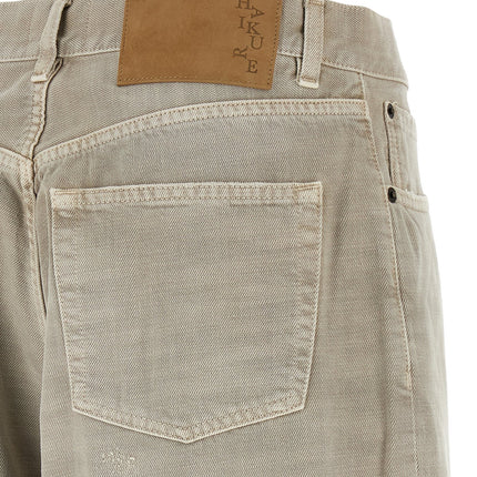 Haikure Gray Cotton Jeans Denim