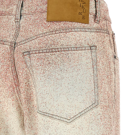 Haikure Gray Cotton Straight-Leg Jeans