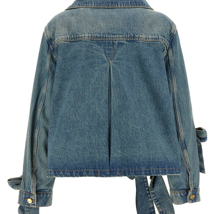 Ganni Blue Organic Cotton Denim Jacket