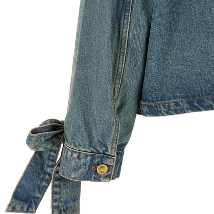 Ganni Blue Organic Cotton Denim Jacket