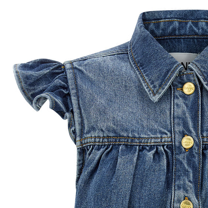 Ganni Blue Denim Shirt