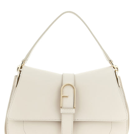 Furla Beige Calfskin Shoulder Bag