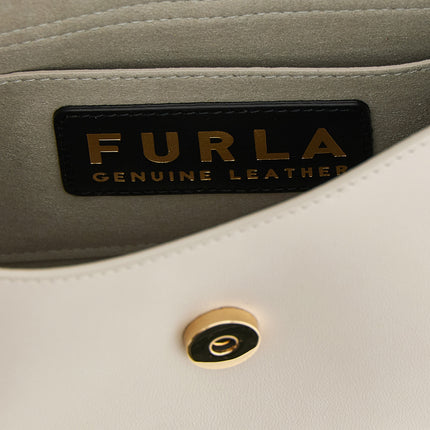 Furla Beige Calfskin Shoulder Bag