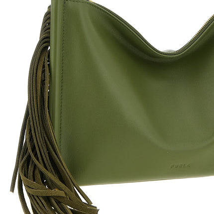 Furla Bicolor Lamb Leather Shoulder Bag