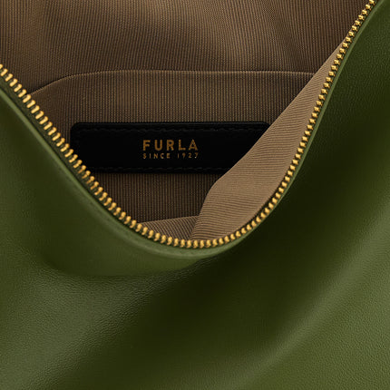 Furla Bicolor Lamb Leather Shoulder Bag