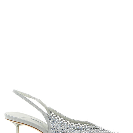 LE SILLA Gray Polyester Mid Heel Pumps