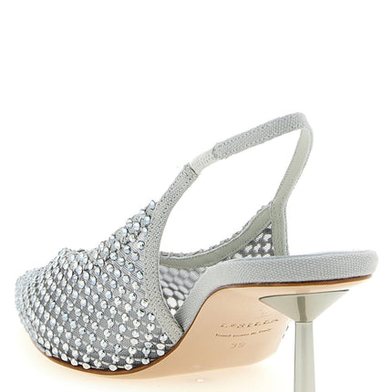 LE SILLA Gray Polyester Mid Heel Pumps