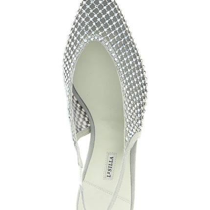 LE SILLA Gray Polyester Mid Heel Pumps