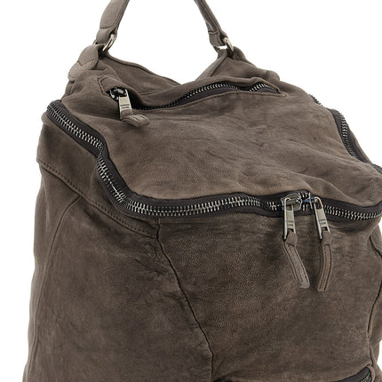 GIORGIO BRATO Brown Lamb Leather Backpack