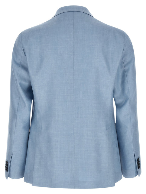 Tagliatore Blue Virgin Wool Blazer