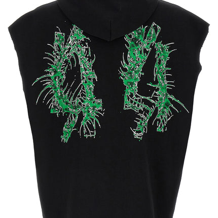 44 Label Group Black Cotton Sweatshirt