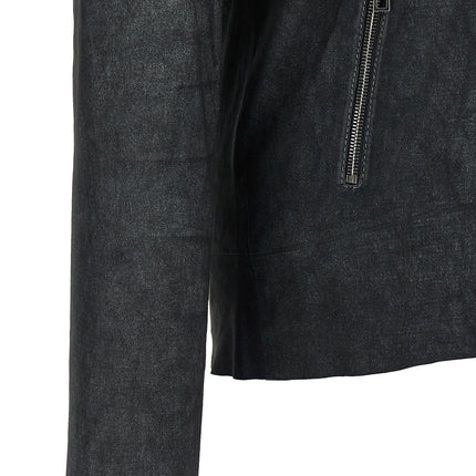 GIORGIO BRATO Black Lamb Leather Leather Jacket