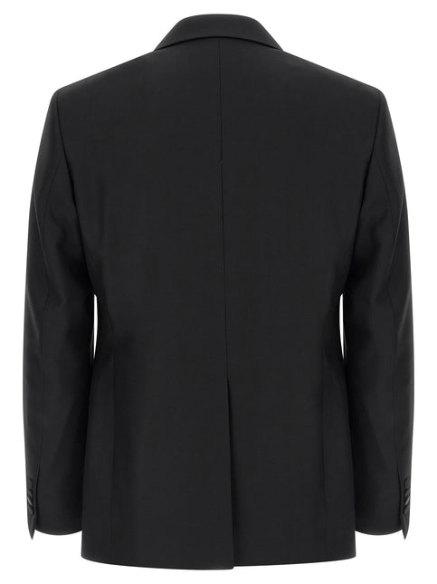 Tagliatore Black Virgin Wool Two-Piece Suit