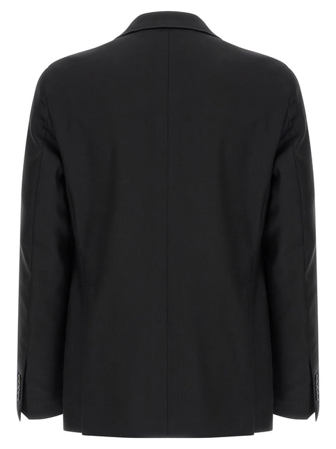 Tagliatore Black Virgin Wool Two-Piece Suit