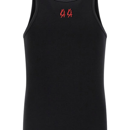 44 Label Group Black Cotton Tank Tops