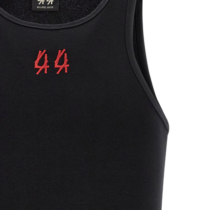 44 Label Group Black Cotton Tank Tops