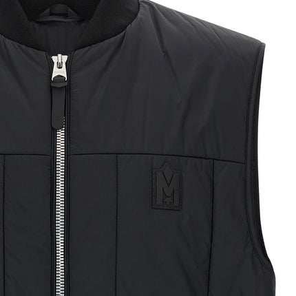 Mackage Black Nylon Sleeveless Jacket