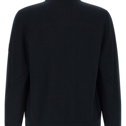 Mackage Blue Virgin Wool Full-Length Jacket