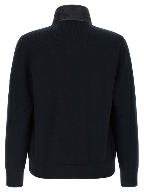 Mackage Blue Virgin Wool Full-Length Jacket
