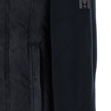 Mackage Blue Virgin Wool Full-Length Jacket