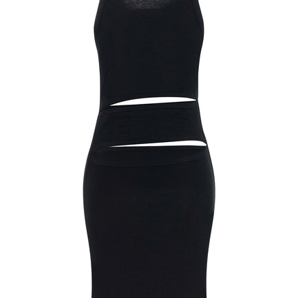 Coperni Black Organic Cotton Short Dress