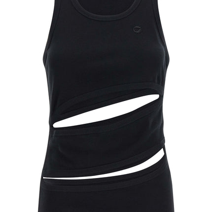 Coperni Black Organic Cotton Tank Tops