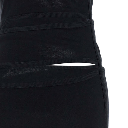 Coperni Black Organic Cotton Short Dress