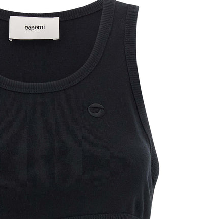 Coperni Black Organic Cotton Tank Tops