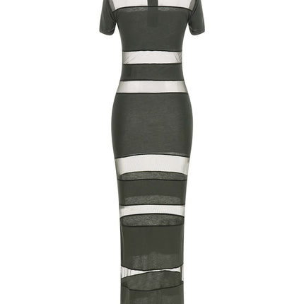Coperni Bicolor Cotton Long Dress