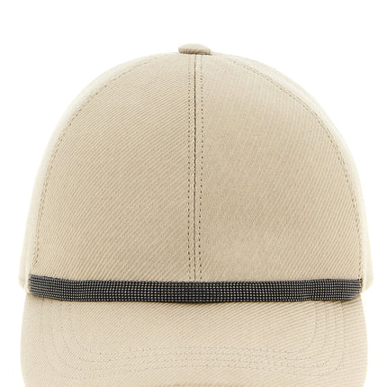 Brunello Cucinelli Beige Cotton Cap (Baseball Hat)