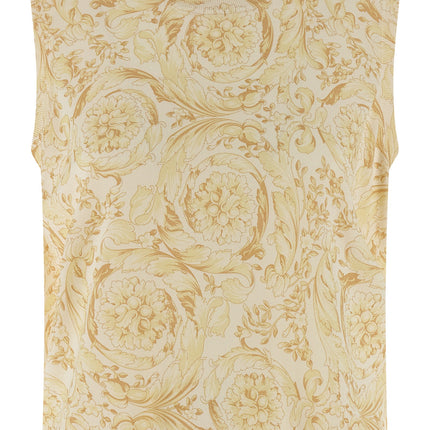 Versace Bicolor Silk Sleeveless Jacket