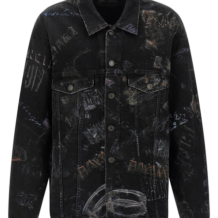 Balenciaga Black Cotton Denim Jacket