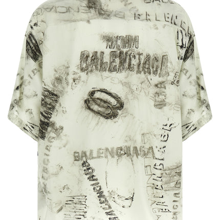 Balenciaga Gray Viscose Blouse