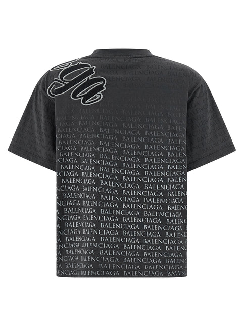 Balenciaga Black Cotton T-Shirt