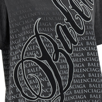 Balenciaga Black Cotton T-Shirt