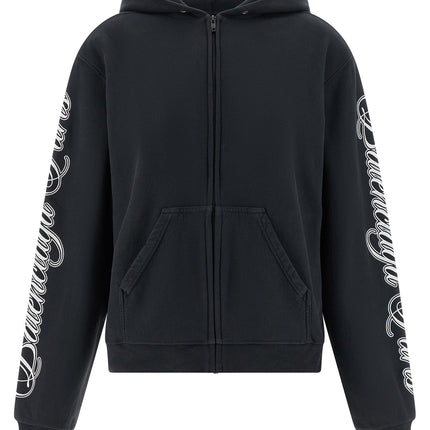 Balenciaga Black Cotton Sweatshirt