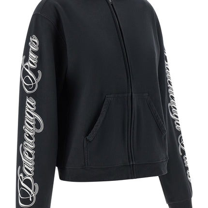 Balenciaga Black Cotton Sweatshirt