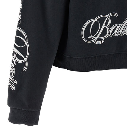 Balenciaga Black Cotton Sweatshirt