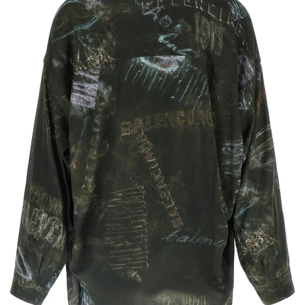 Balenciaga Black Viscose Blouse