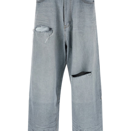 Balenciaga Blue Cotton Relaxed Fit Jeans