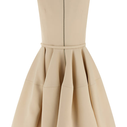 Fendi Multicolor Wool Short Dress