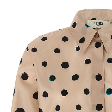 Fendi Multicolor Silk Blouse