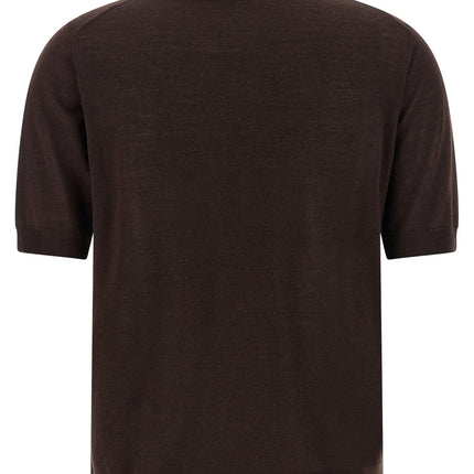 P.A.R.O.S.H. Brown Wool Polo Shirt