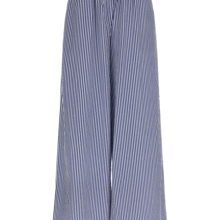 P.A.R.O.S.H. Blue Cotton Casual Pants