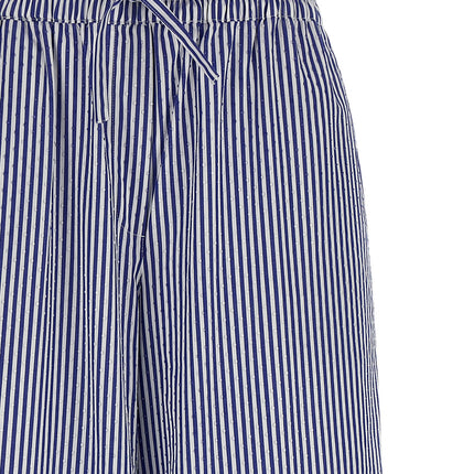 P.A.R.O.S.H. Blue Cotton Casual Pants